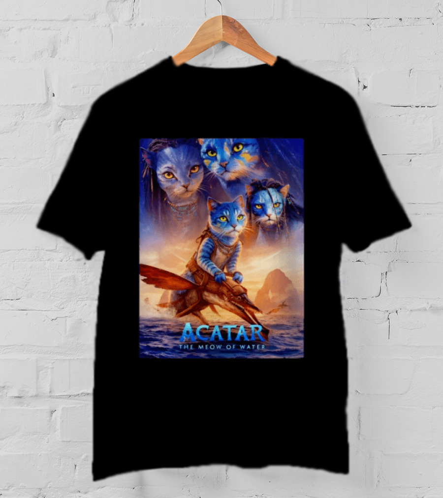 Acatar The Meow Of Water Cat Avatar Fantasy Cats Ocean Adventure T-Shirt