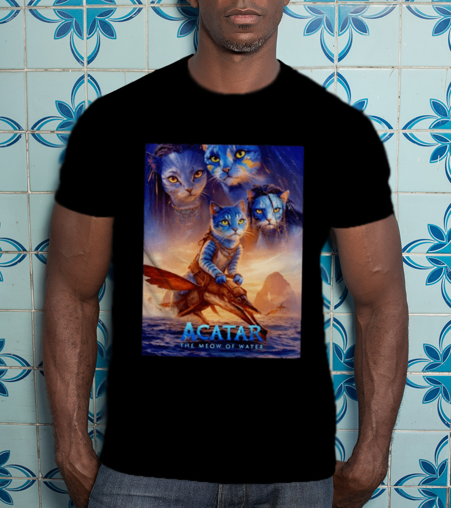 Acatar The Meow Of Water Cat Avatar Fantasy Cats Ocean Adventure T-Shirt