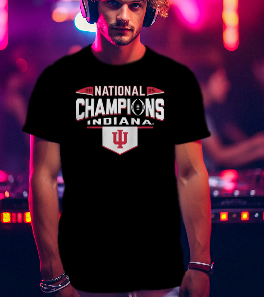 Indiana Hoosiers National Champions Football 2025 CFP T-Shirt