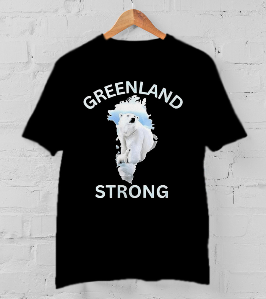 Greenland Strong Polar Bear Map T-Shirt