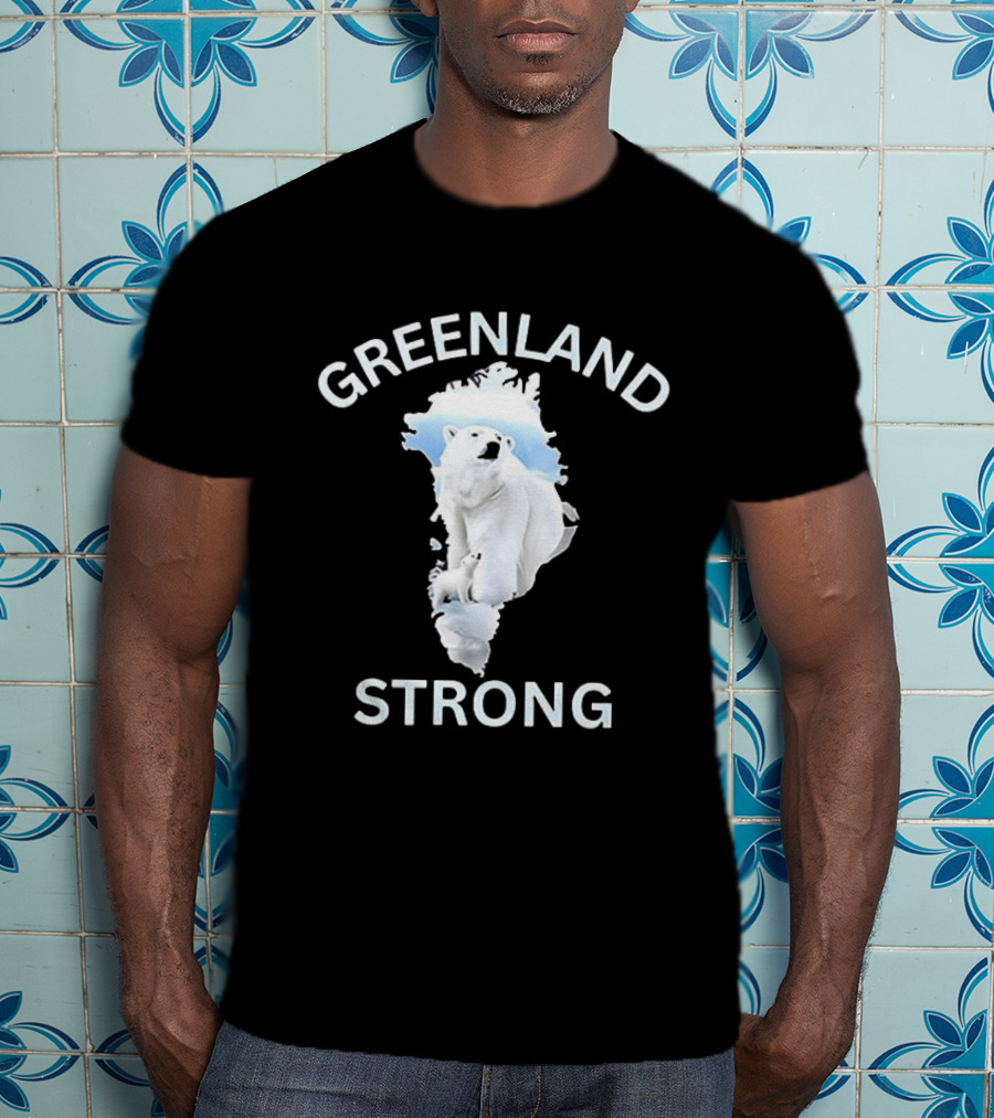 Greenland Strong Polar Bear Map T-Shirt
