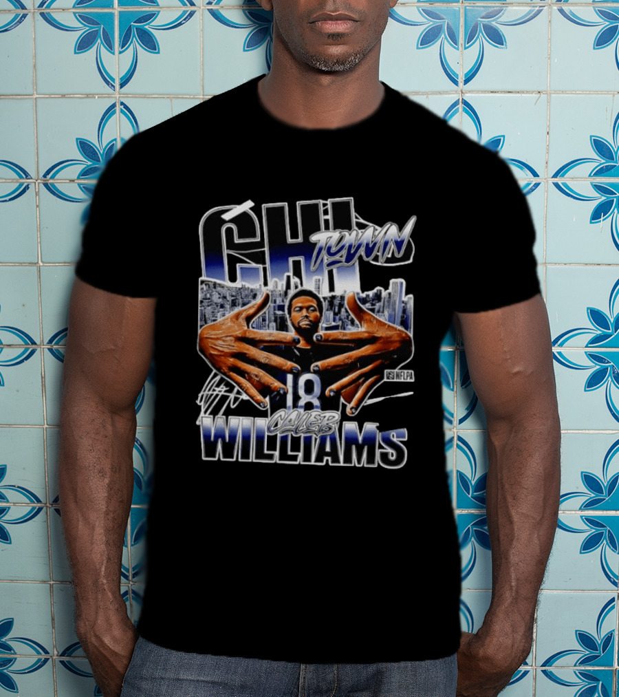 CHI Town Caleb Williams 18 NFLPA T-Shirt