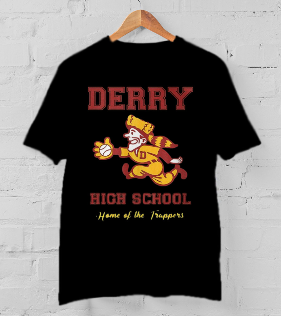 Derry High School Home Of The Trappers Baseball Running T-Shirt