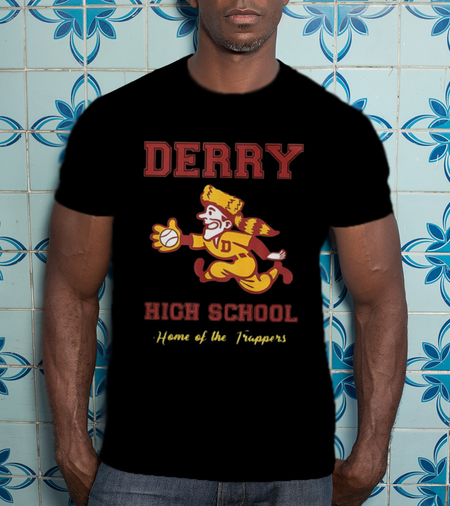Derry High School Home Of The Trappers Baseball Running T-Shirt