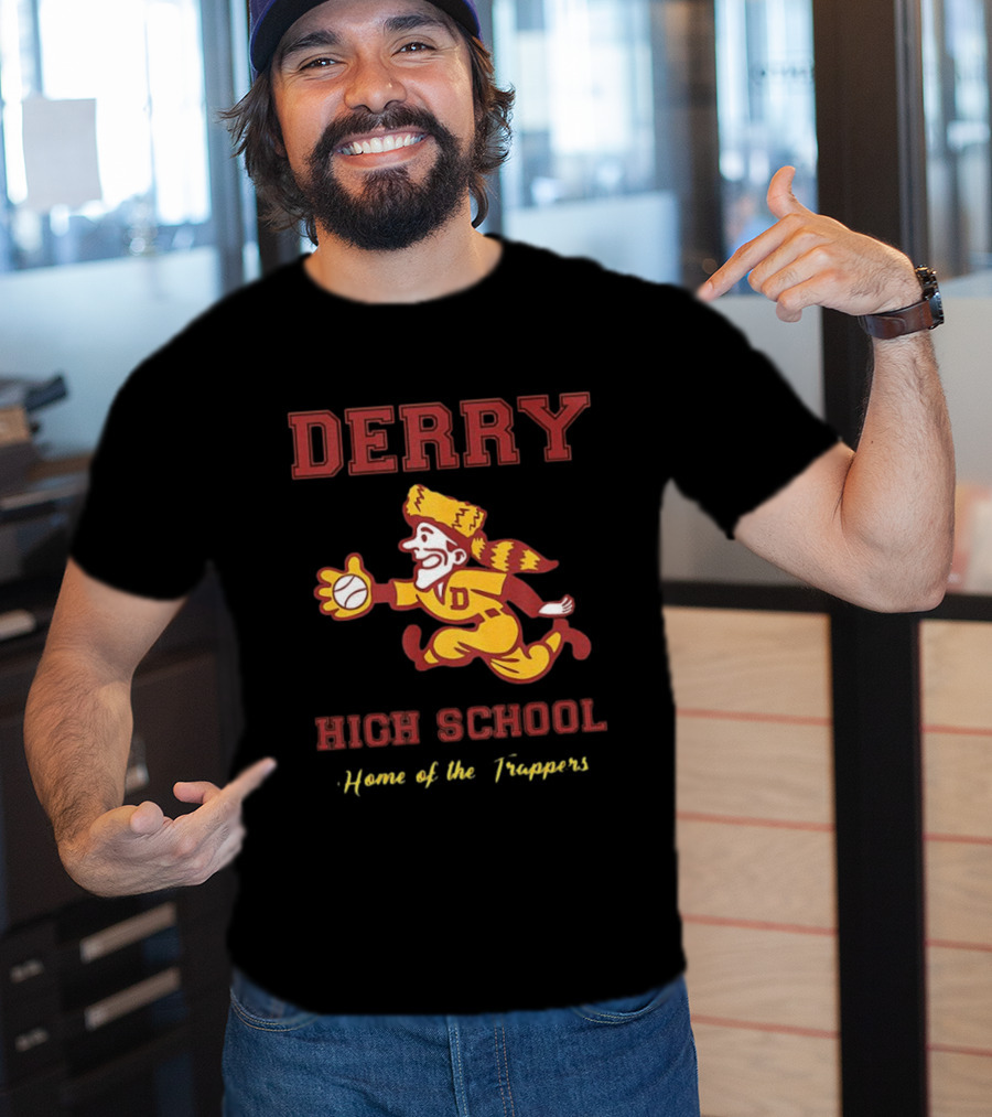 Derry High School Home Of The Trappers Baseball Running T-Shirt