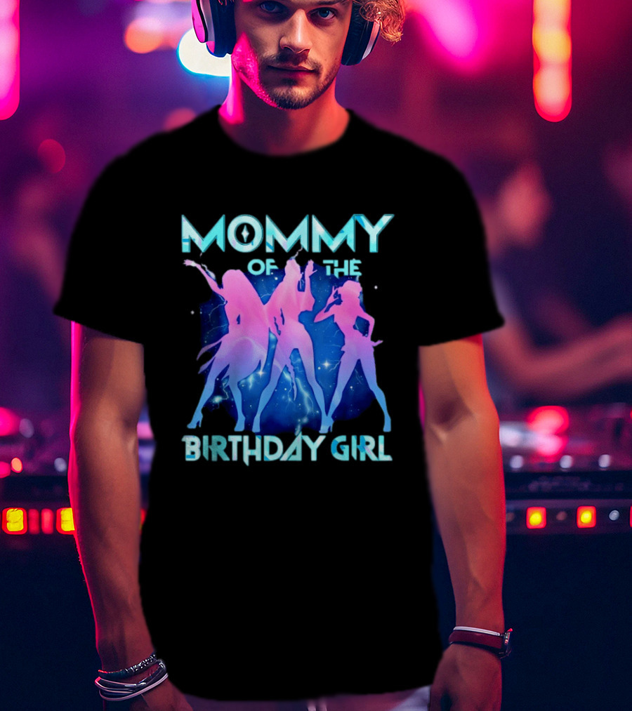 Mommy Of The Birthday Girl Kpop Family Matching Party T-Shirt