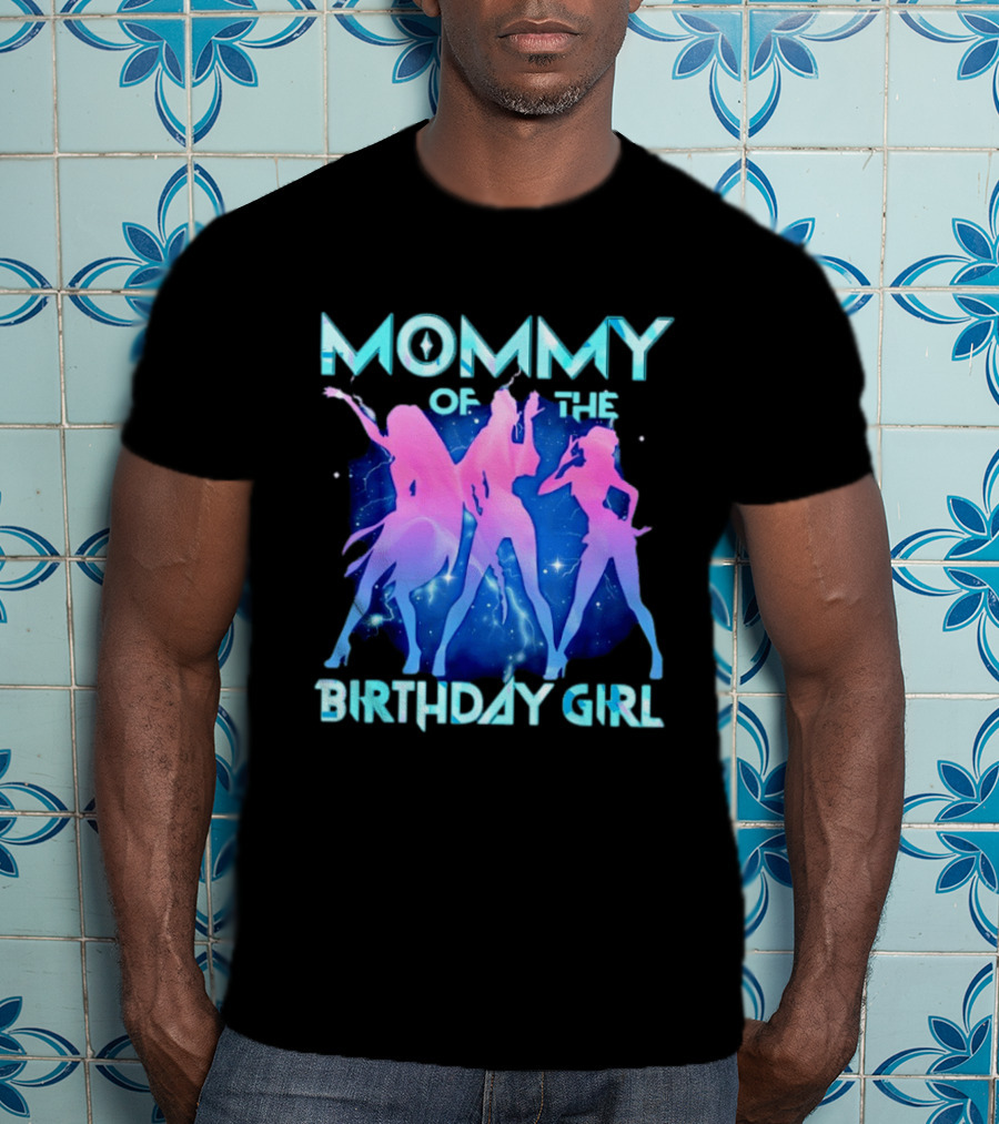 Mommy Of The Birthday Girl Kpop Family Matching Party T-Shirt