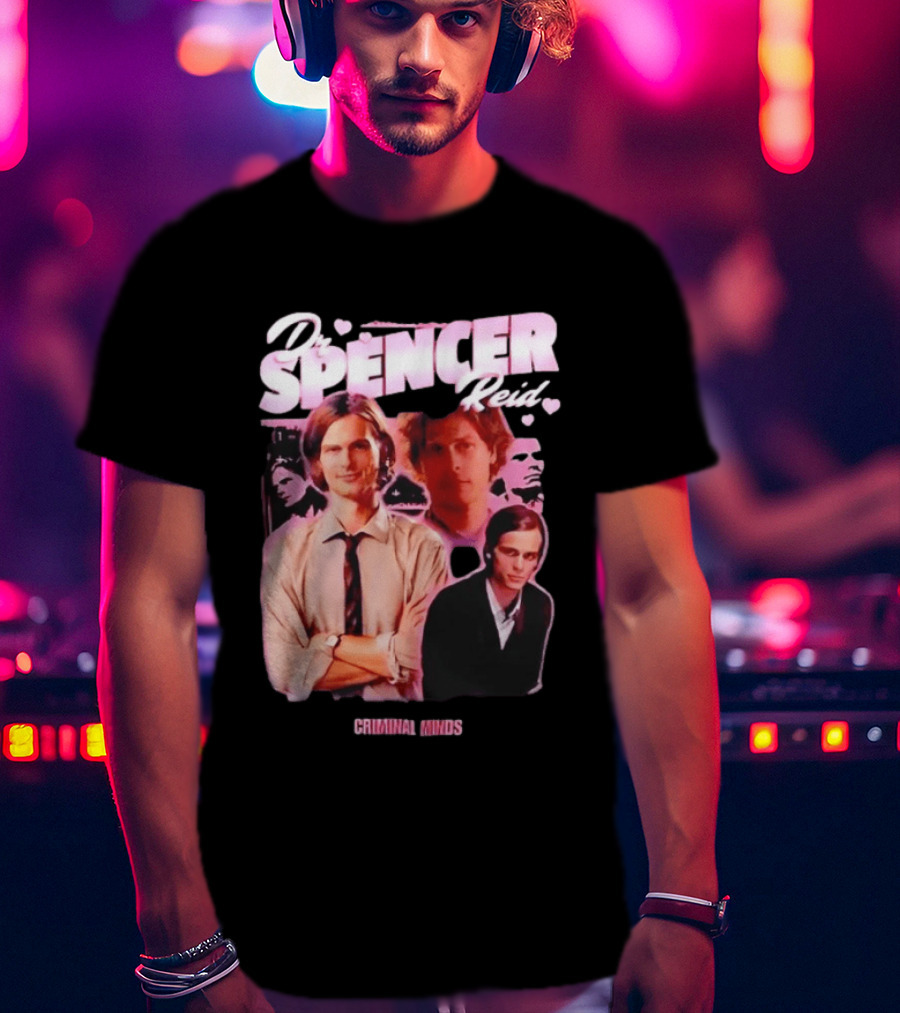 Dr Spencer Reid Criminal Minds Heart T-Shirt