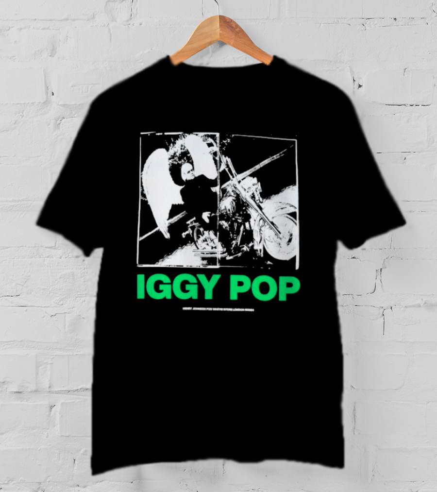 Waste! X Henry Johnson Iggy Pop Motor Wings Motorcycle Duo T-Shirt