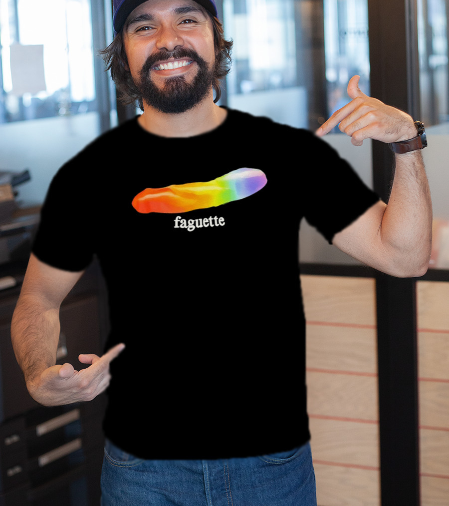Faguette Rainbow LGBTQ Pride T-Shirt