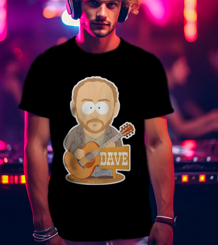South Park Dave Matthews Band Gorge Crew 2025 Dave Guitar T-Shirt