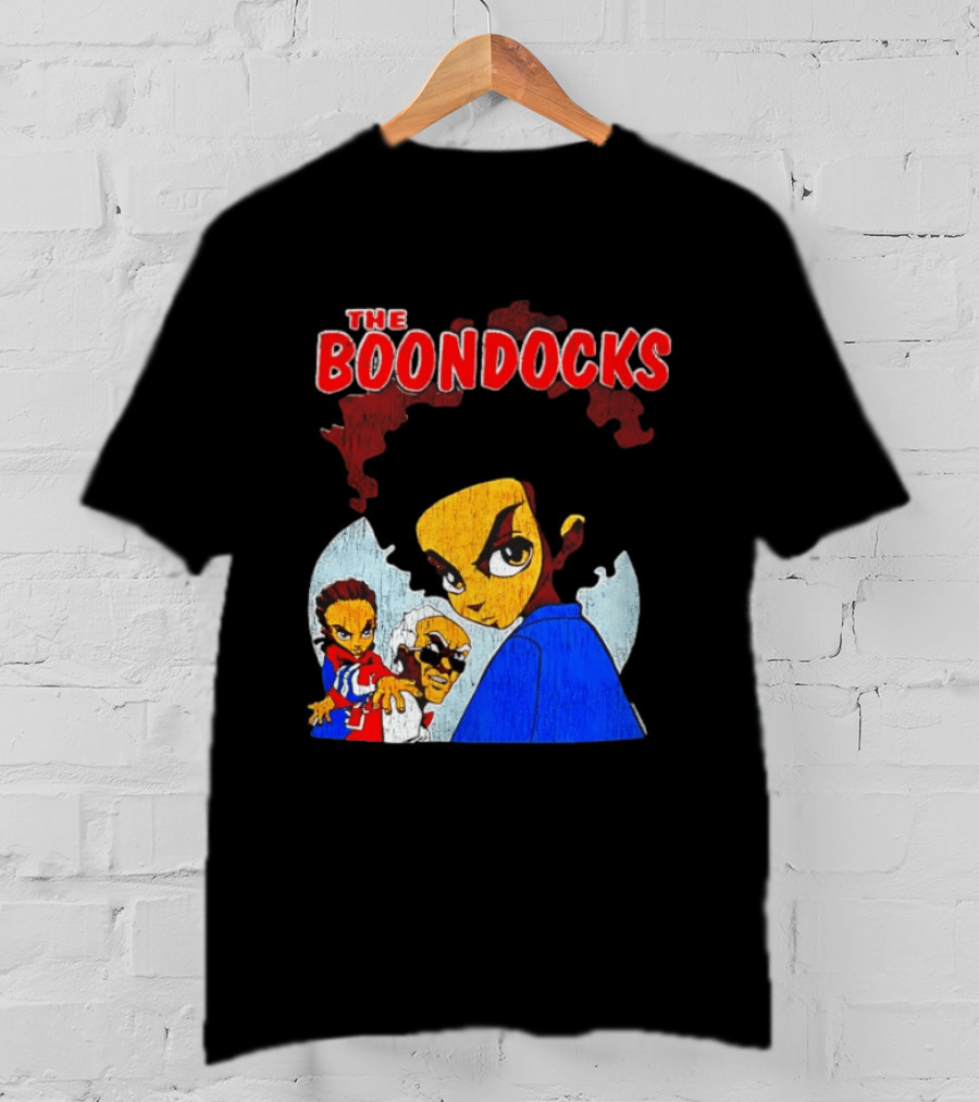 The Boondocks Animated Series Characters Huey Riley Grandad T-Shirt