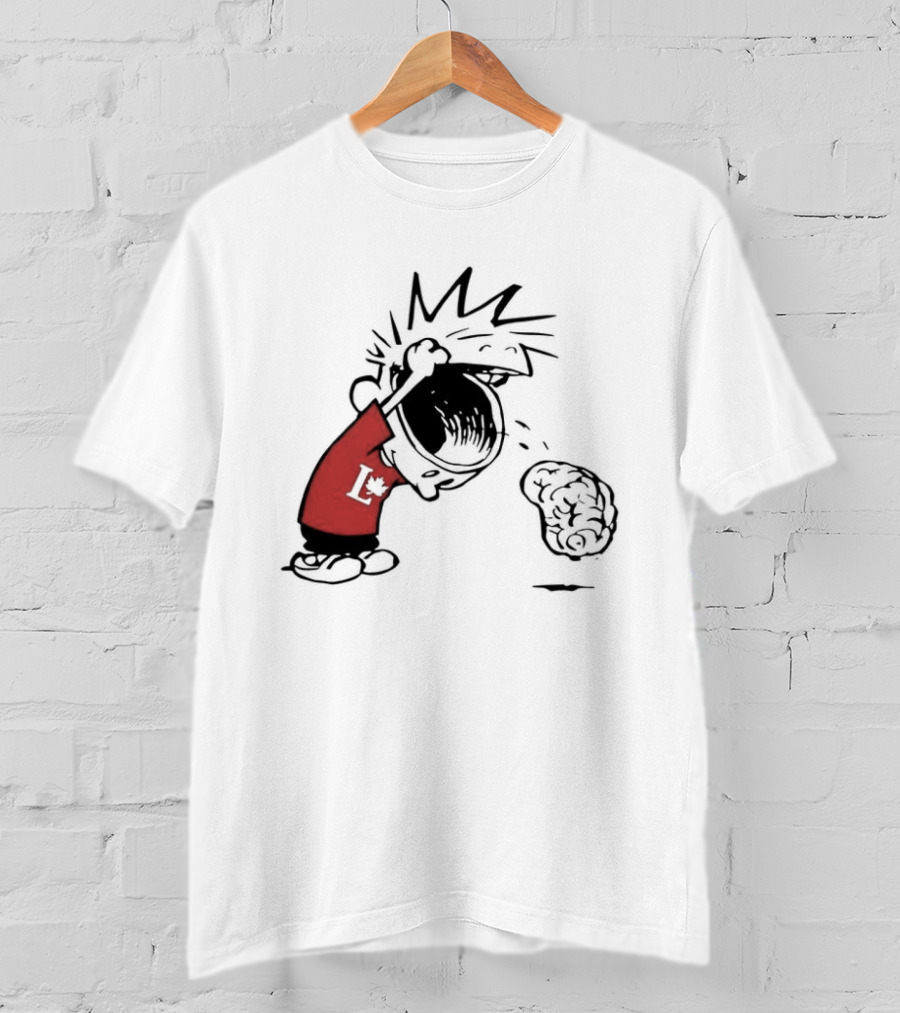 Calvin Hobbes Political Satire Cartoon Liberal Theme Peanuts T-Shirt