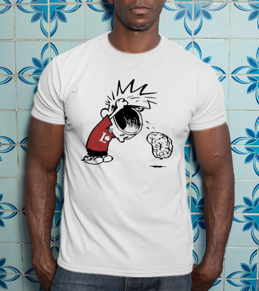 Calvin Hobbes Political Satire Cartoon Liberal Theme Peanuts T-Shirt
