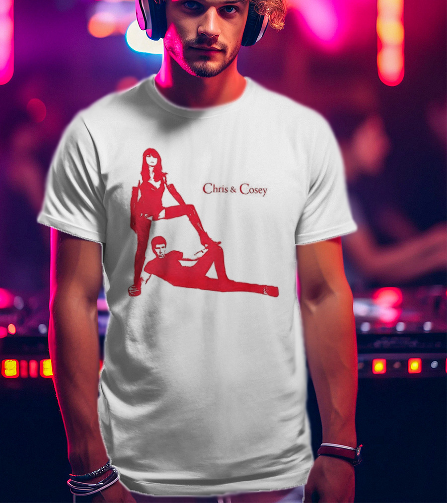 Chris And Cosey Red Silhouette Duo T-Shirt