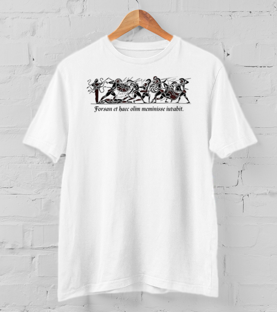Forsan Et Haec Olim Meminisse Iuvabit Aeneid Good Old Day Ancient Warriors T-Shirt
