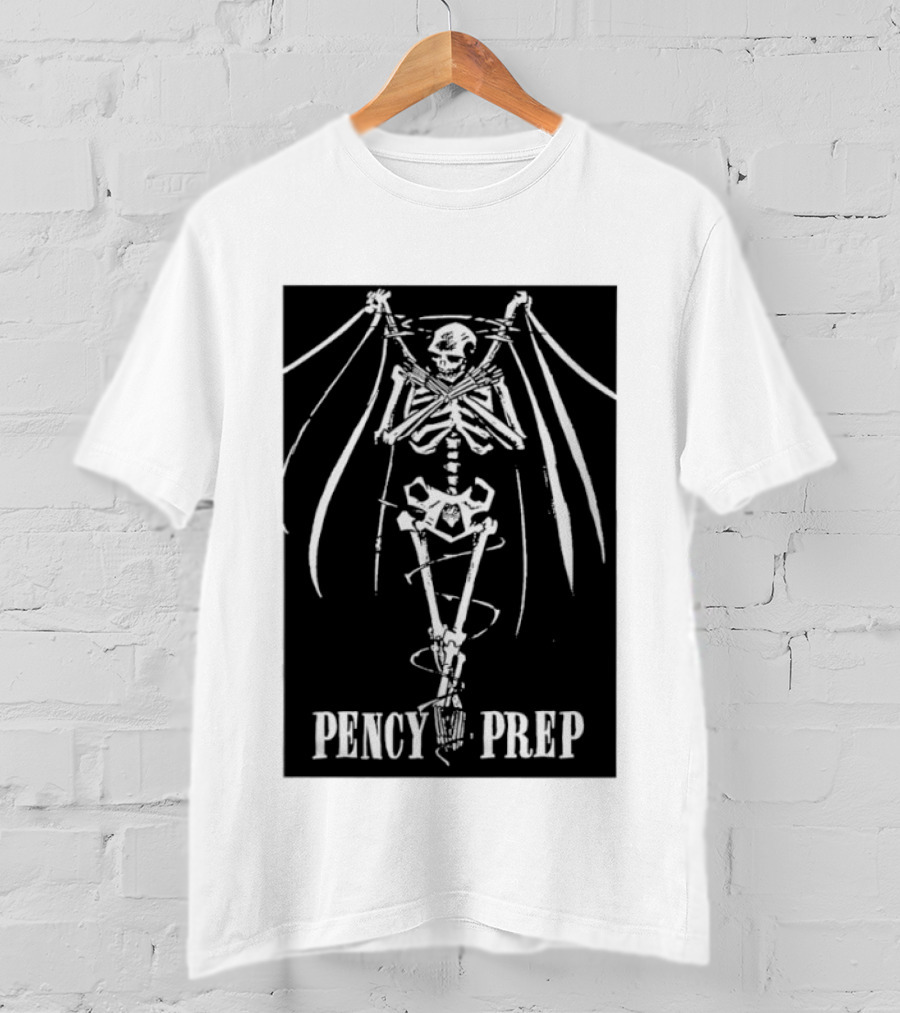 Pencey Prep Skeleton Flyer Ransom Bats Crossed Arms Band Merch T-Shirt