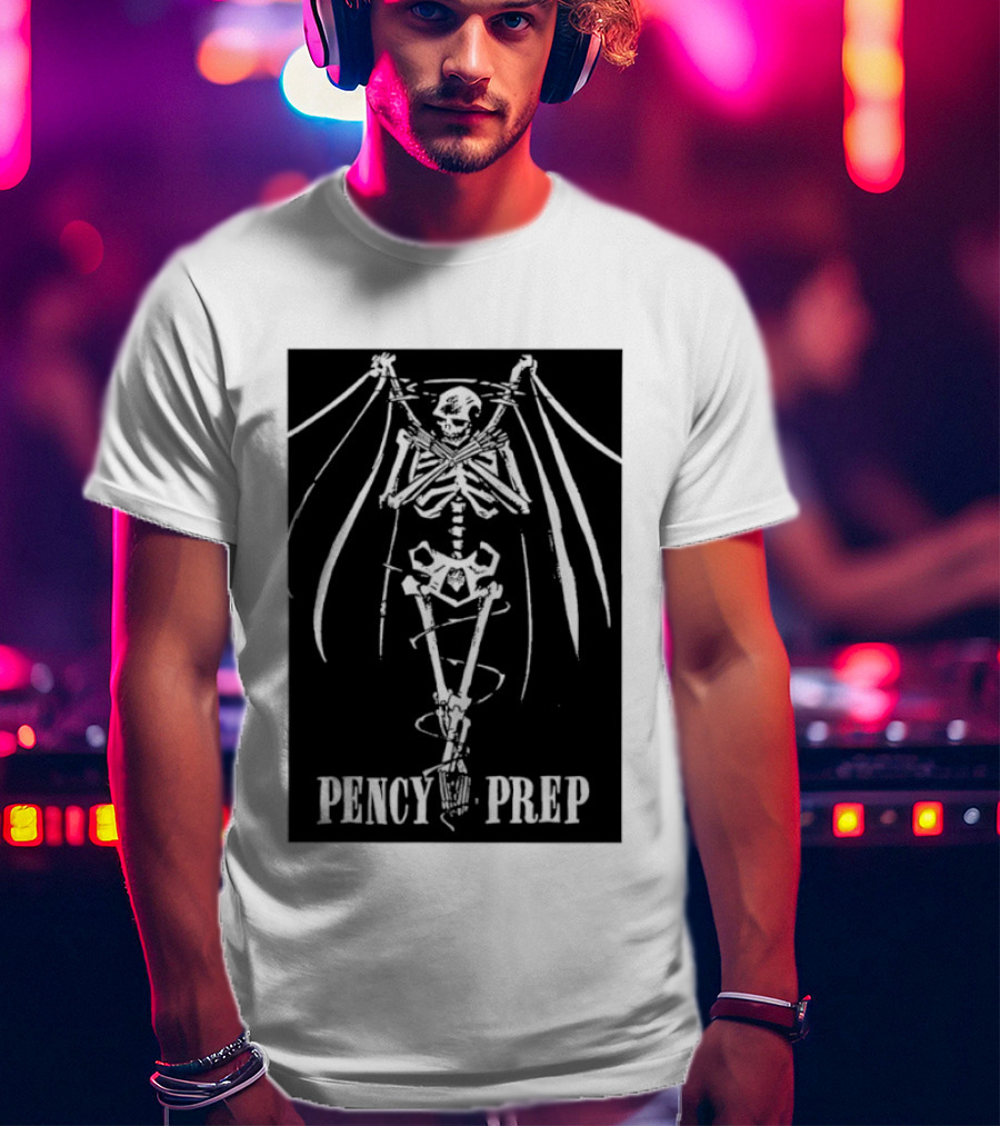 Pencey Prep Skeleton Flyer Ransom Bats Crossed Arms Band Merch T-Shirt