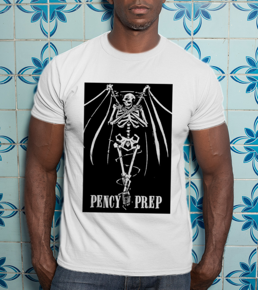 Pencey Prep Skeleton Flyer Ransom Bats Crossed Arms Band Merch T-Shirt