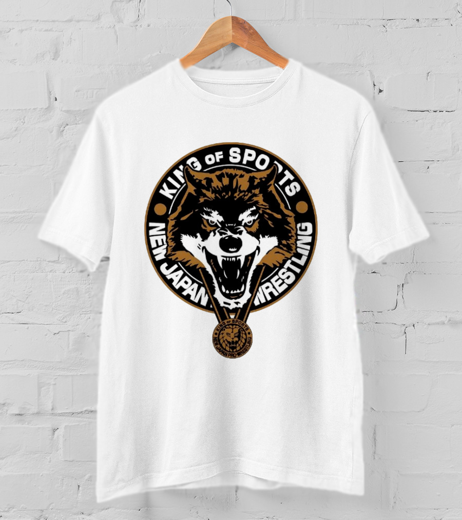 King Of Sports New Japan Pro Wrestling Wild Wolf T-Shirt