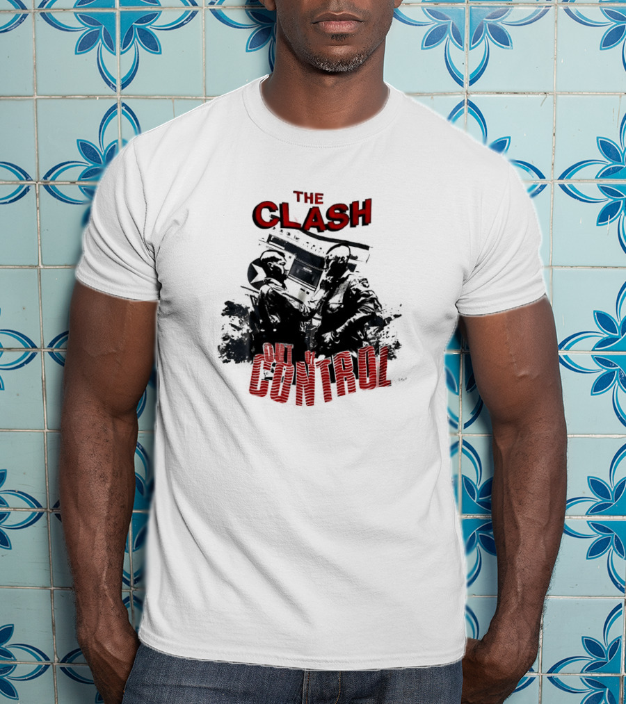 The Clash Out Of Control Riot Scene T-Shirt