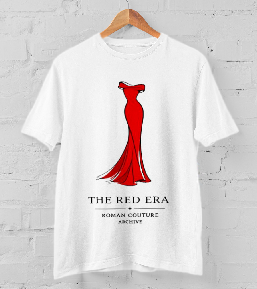 The Red Era Roman Couture Archive Evening Dress T-Shirt