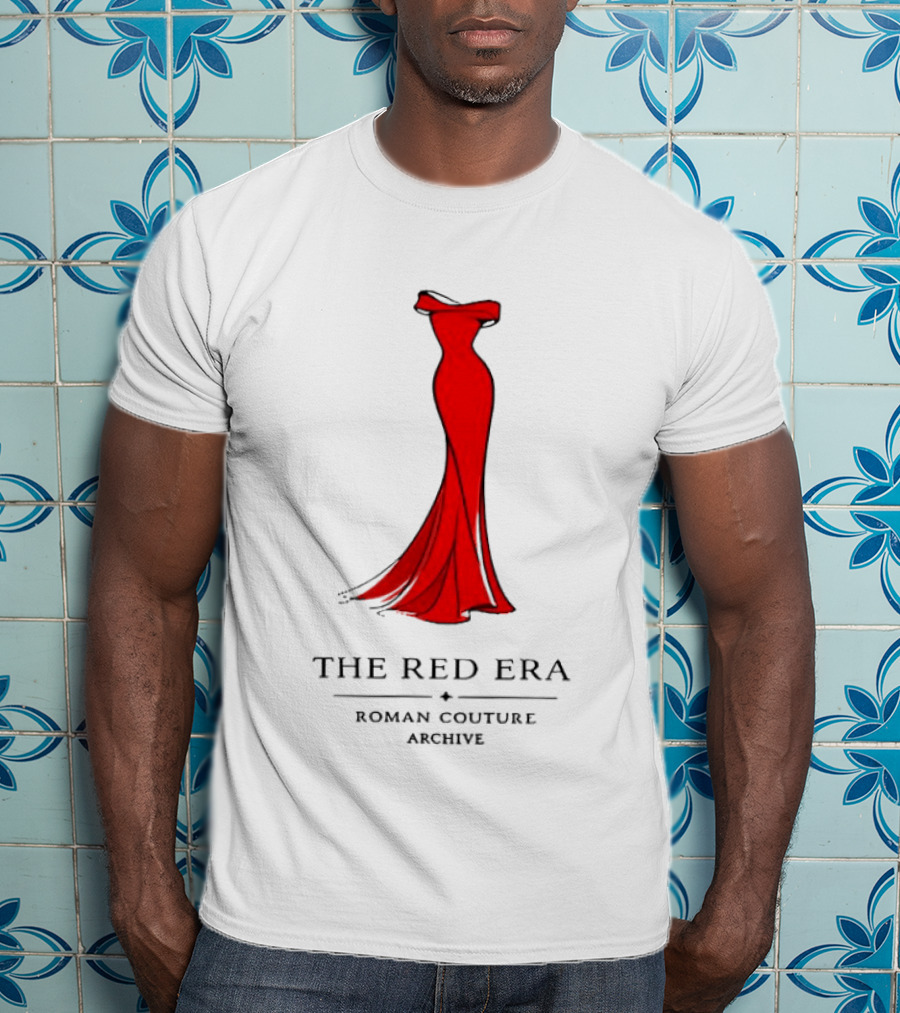 The Red Era Roman Couture Archive Evening Dress T-Shirt