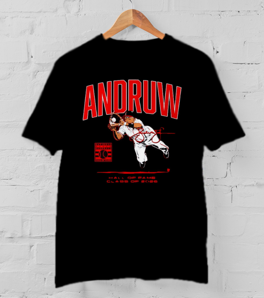 Andruw Jones National Baseball Hall Of Fame Class Of 2026 T-Shirt
