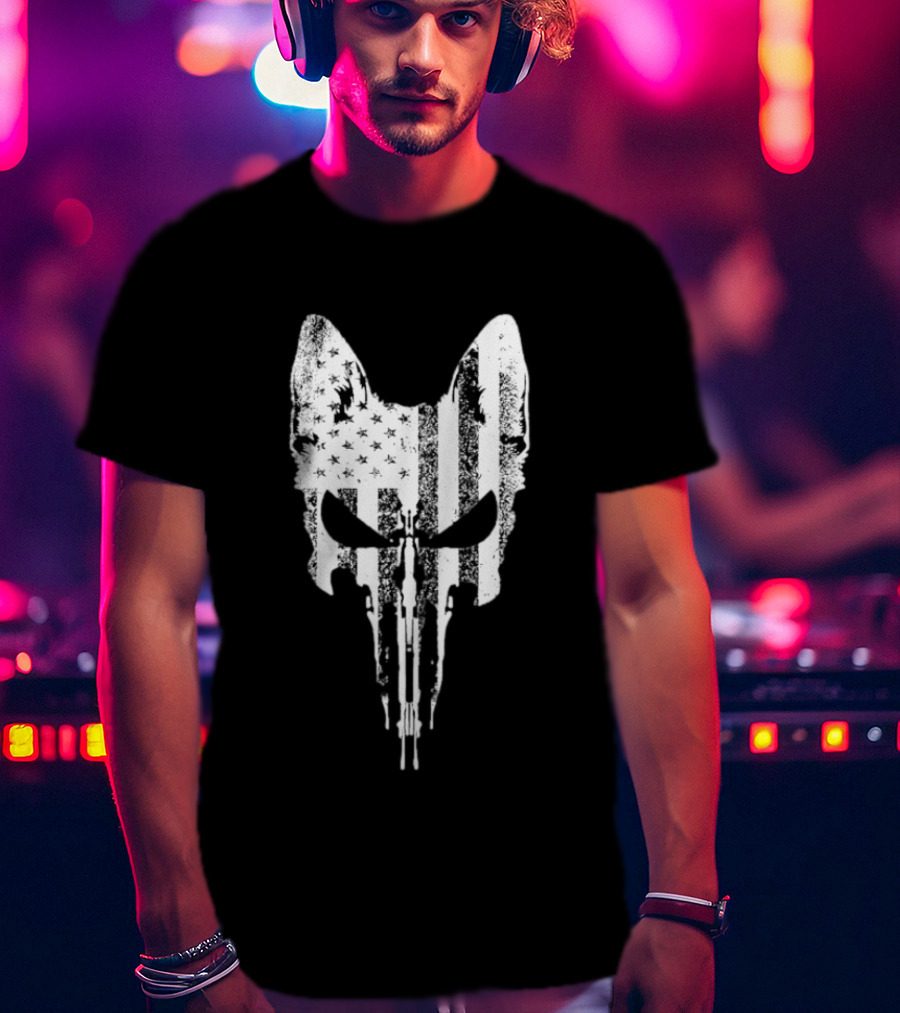 Call Of Duty Rex Skull American Flag T-Shirt