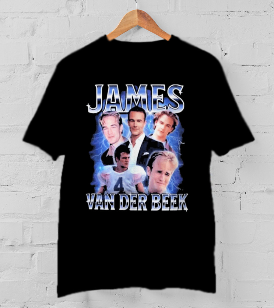 James Van Der Beek 90s Iconic Characters Collage T-Shirt