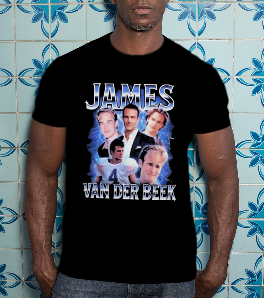 James Van Der Beek 90s Iconic Characters Collage T-Shirt