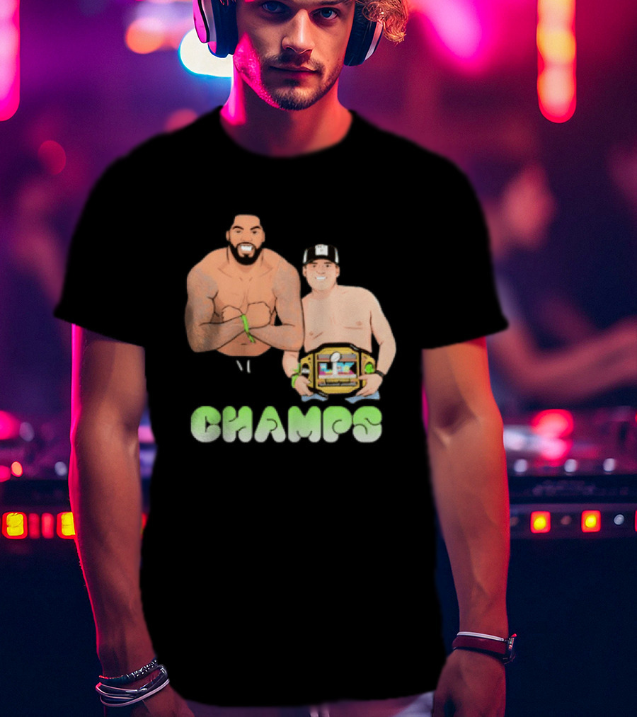JS And Leo Celebrate Seattle Champs With Belt Champs T-Shirt
