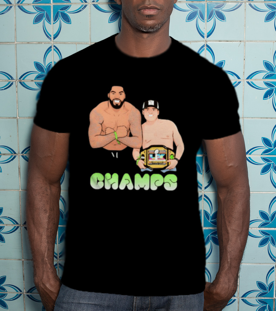 JS And Leo Celebrate Seattle Champs With Belt Champs T-Shirt
