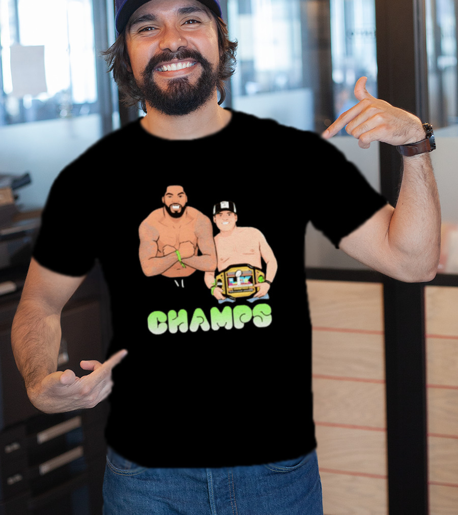 JS And Leo Celebrate Seattle Champs With Belt Champs T-Shirt