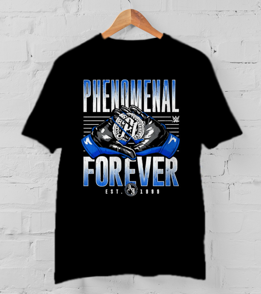 Phenomenal Forever WWE A.J. Styles Gloves Est. 1978 T-Shirt