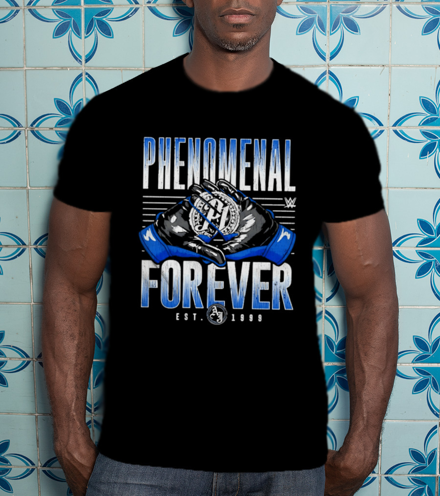 Phenomenal Forever WWE A.J. Styles Gloves Est. 1978 T-Shirt