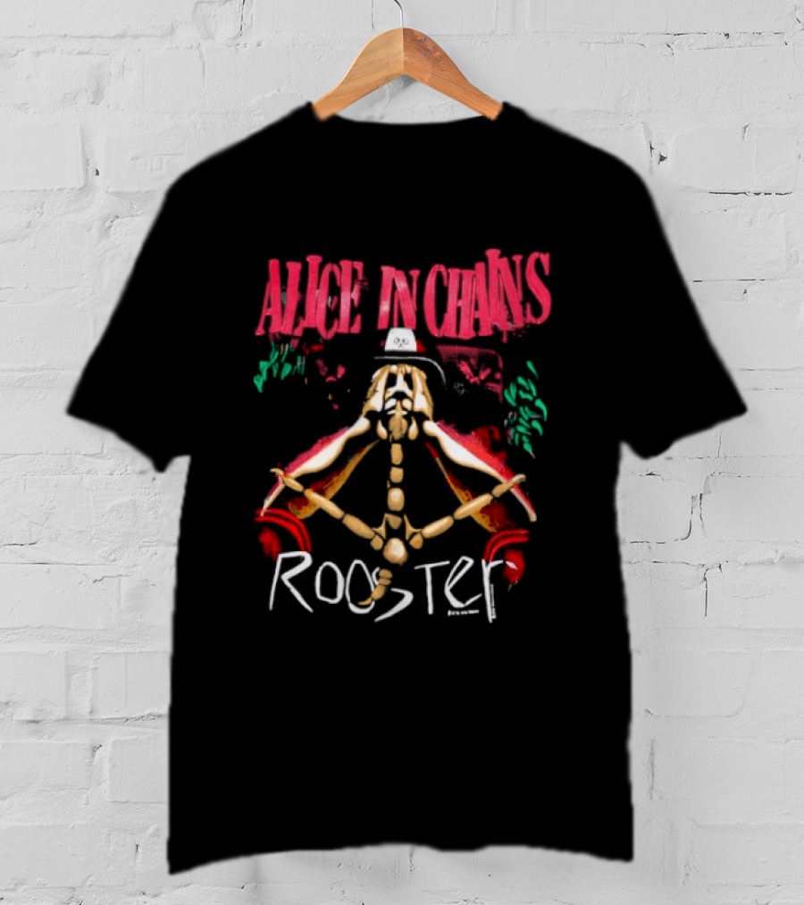 Alice In Chains Rooster 1993 Vintage Grunge Band T-Shirt