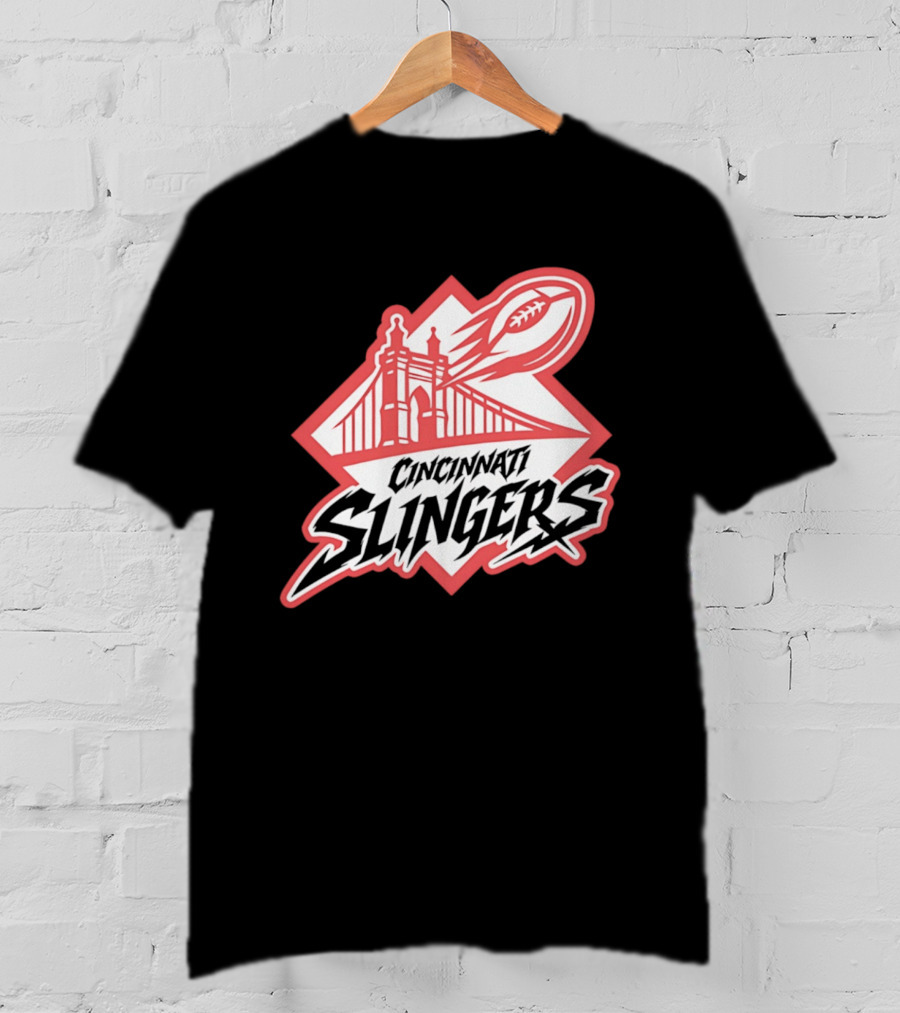 Cincinnati Slingers Football Bridge T-Shirt