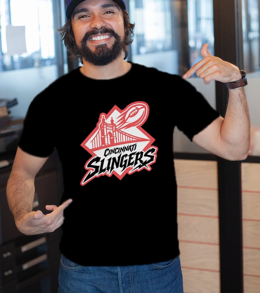 Cincinnati Slingers Football Bridge T-Shirt