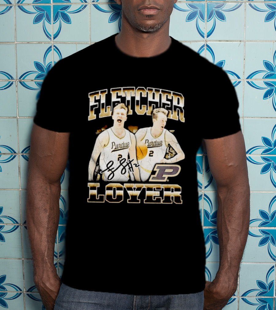 Purdue Boilermakers Fletcher Loyer Basketball Number 2 Signature T-Shirt