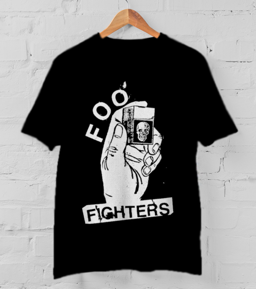 Foo Fighters Hand Holding Lighter Image Choose Your Colour T-Shirt