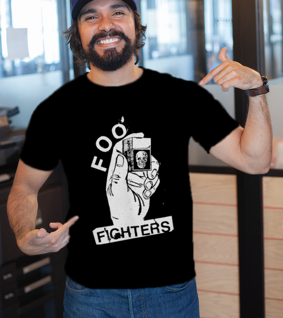 Foo Fighters Hand Holding Lighter Image Choose Your Colour T-Shirt