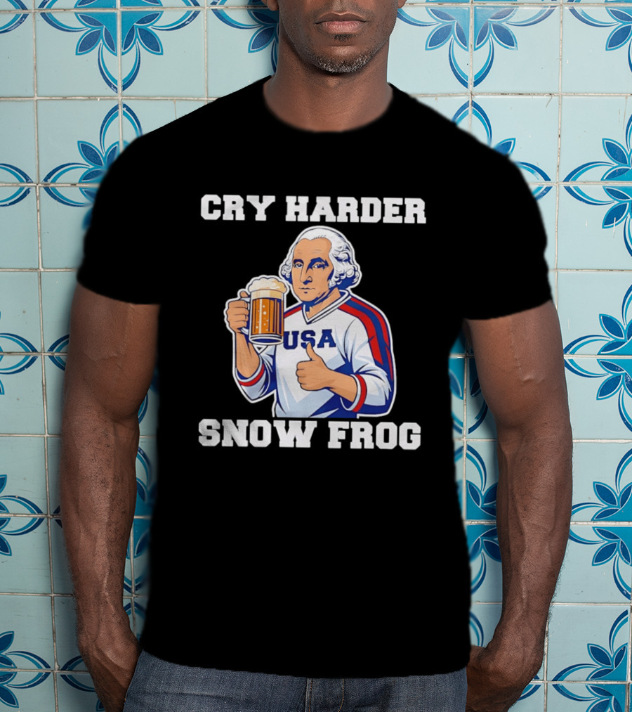 Cry Harder USA Player Snow Frog T-Shirt