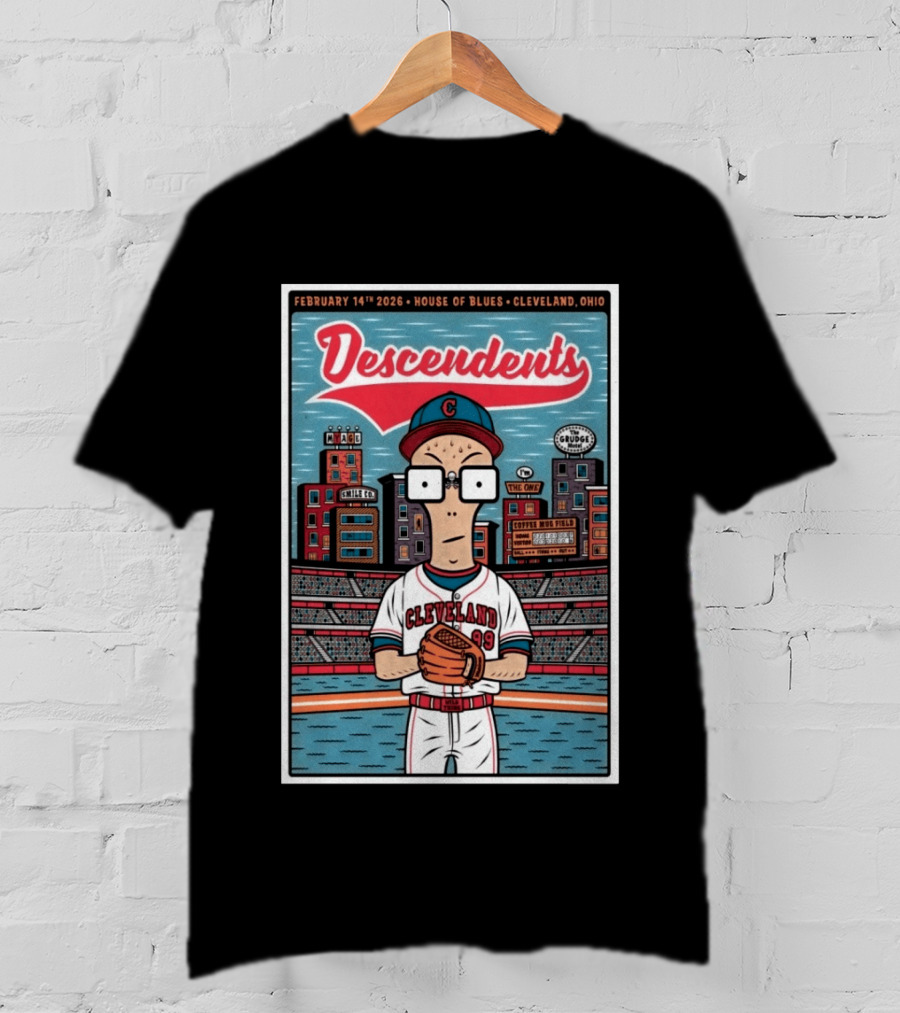 Descendents February 14th 2026 House Of Blues Cleveland Ohio Baseball T-Shirt