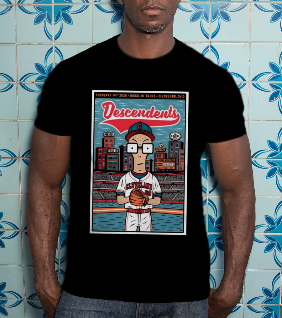 Descendents February 14th 2026 House Of Blues Cleveland Ohio Baseball T-Shirt