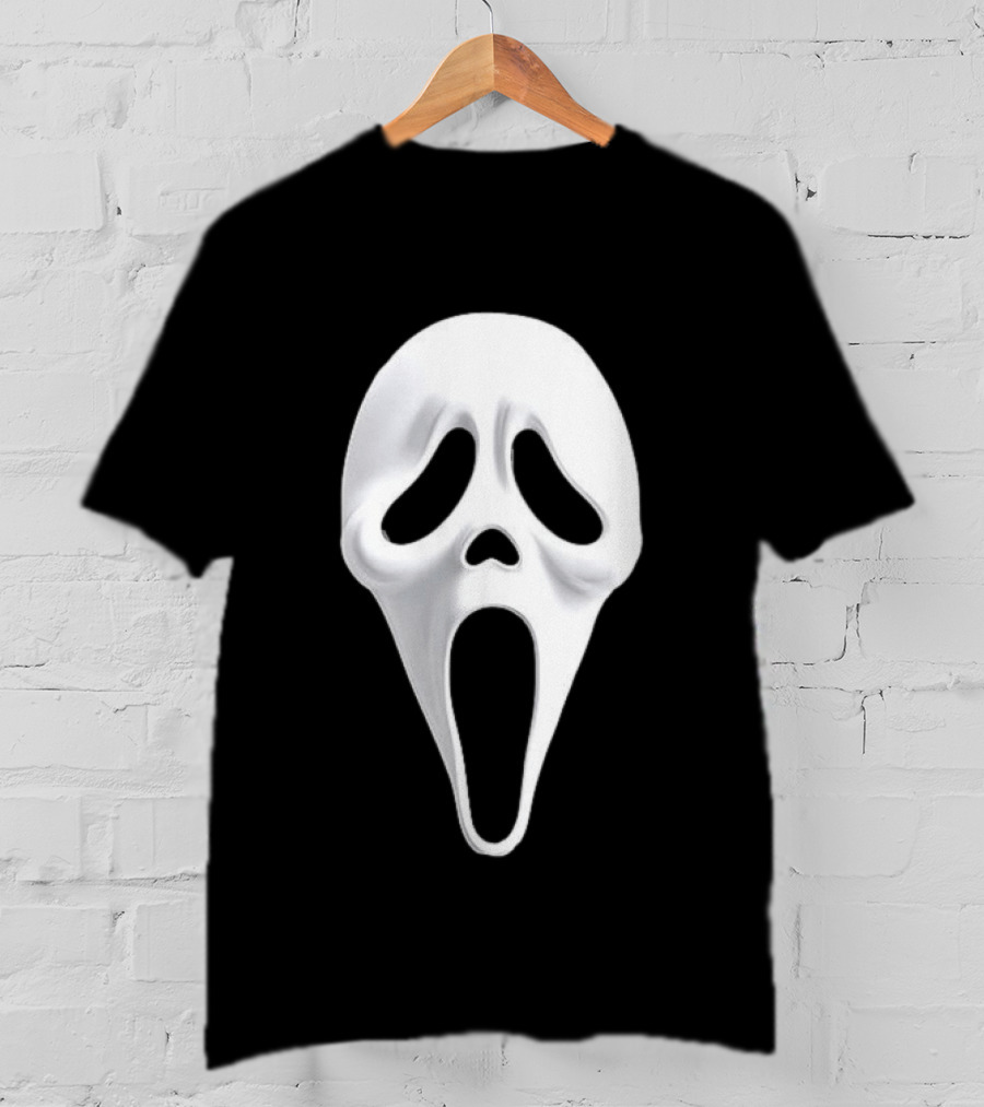 Ghost Face Scream Mask Iconic Horror Villain T-Shirt