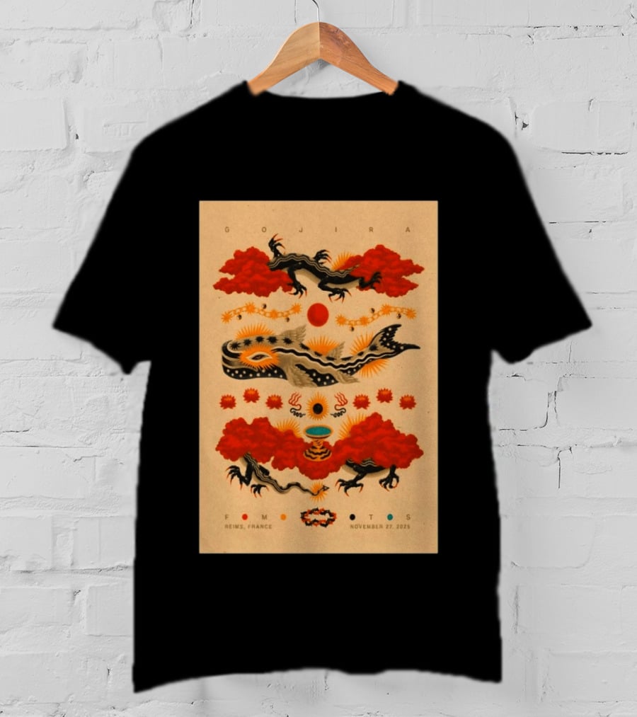 Gojira Reims France November 27 2026 Event T-Shirt