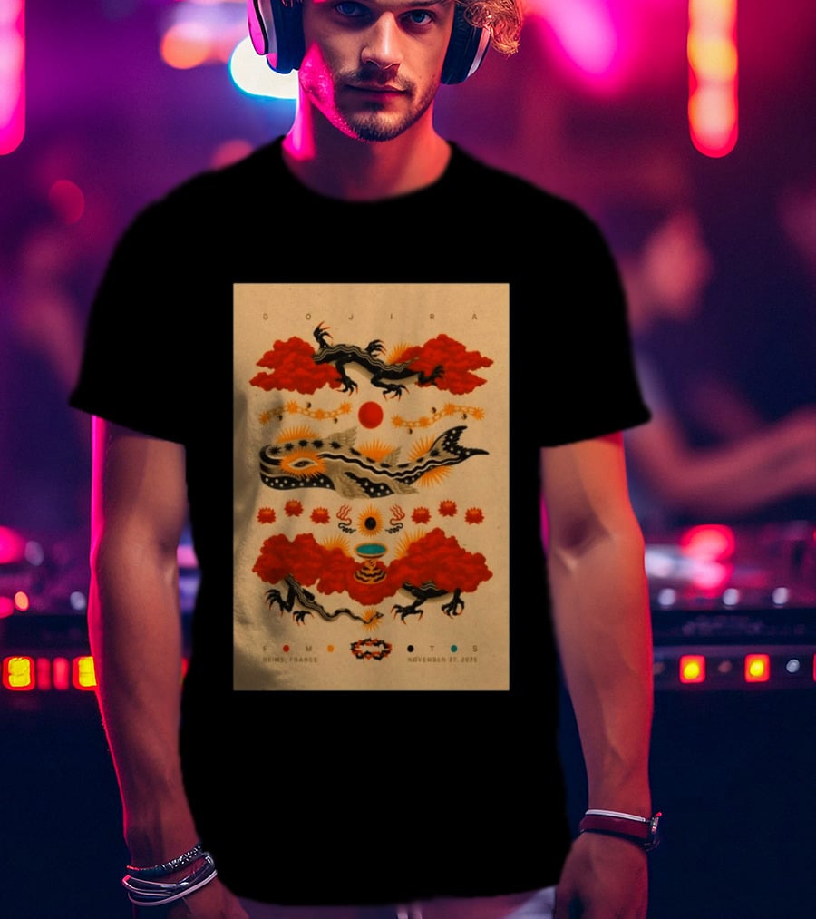 Gojira Reims France November 27 2026 Event T-Shirt