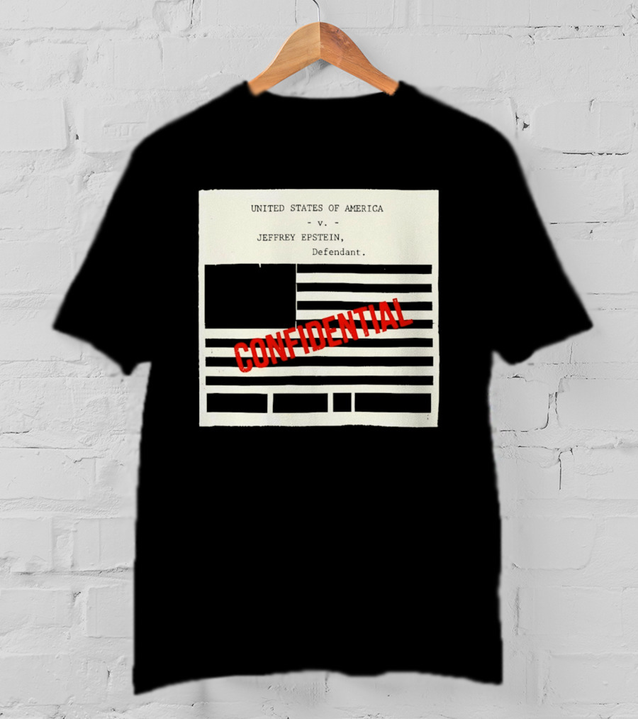 United States Of America Vs Epstein Defendant Flag Confidential T-Shirt
