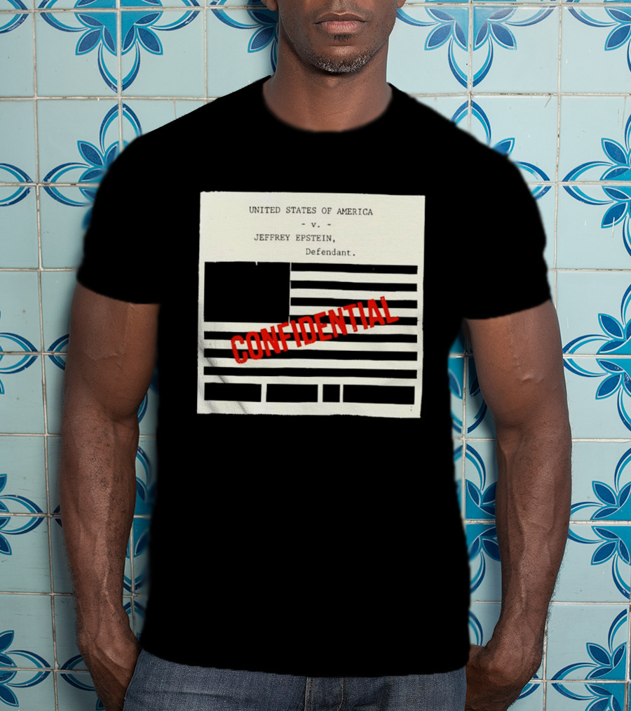 United States Of America Vs Epstein Defendant Flag Confidential T-Shirt